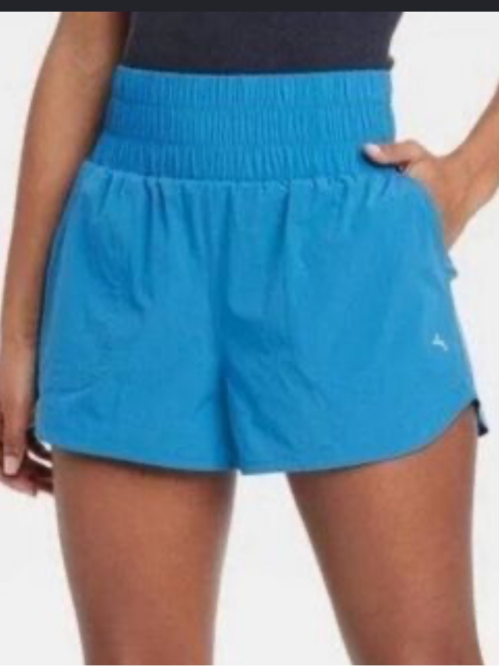 Joy lab smocked waist high rise shorts